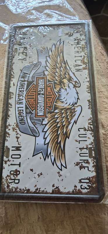 HARLEY DAVIDSON METAL SIGN (30 X 15CM)