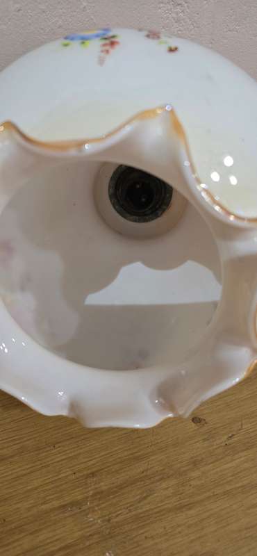 Vintage Milk Glass Light Fixture