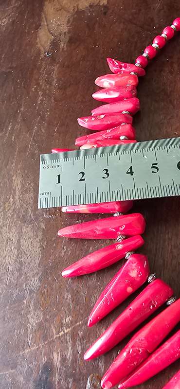 GENUINE RED CORAL PEPPER NECKLACE
