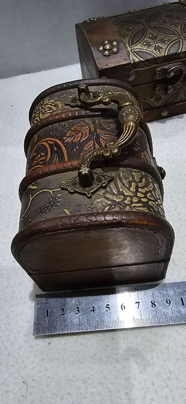 3 PIECE WOODEN JEWELRY BOX