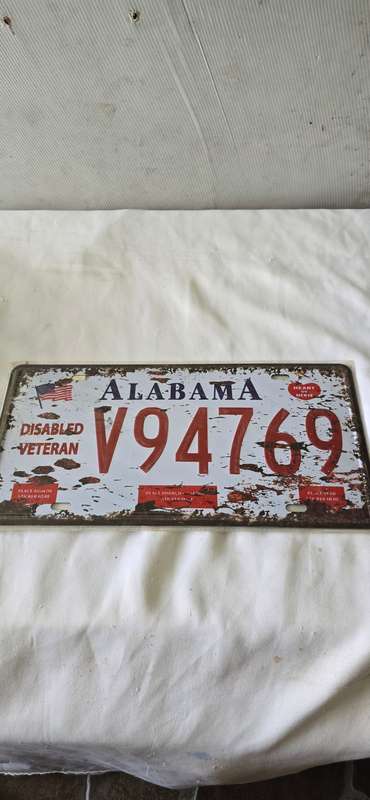 ALABAMA METAL SIGN(30 X 15CM)