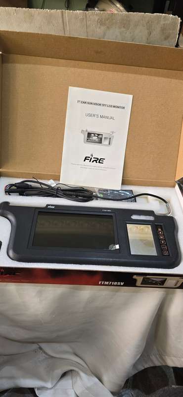 7" CAR SUN VISOR TFT LCD MONITOR (REMOTE CONTROLLED)