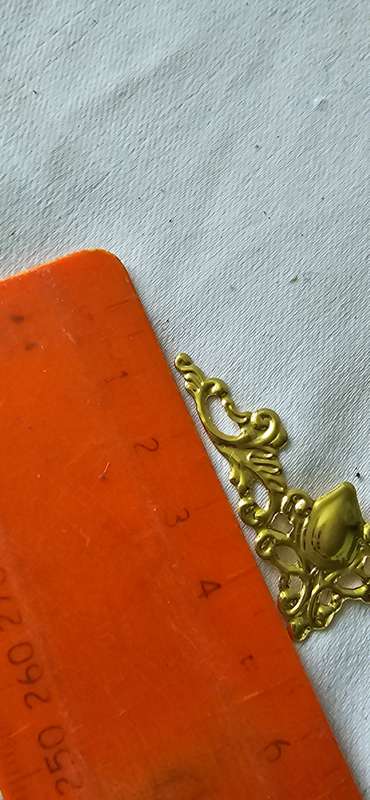 12 PIECE BRASS JEWELRY BOX CORNERS/EMBOSSING