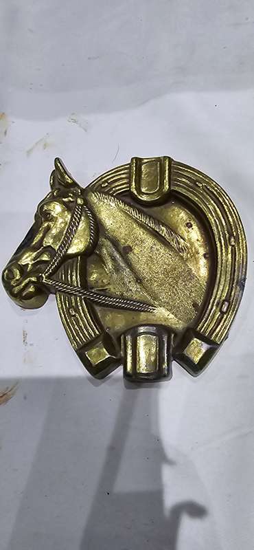 BRASS HORSE ASHTRAY