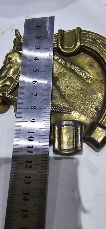 BRASS HORSE ASHTRAY