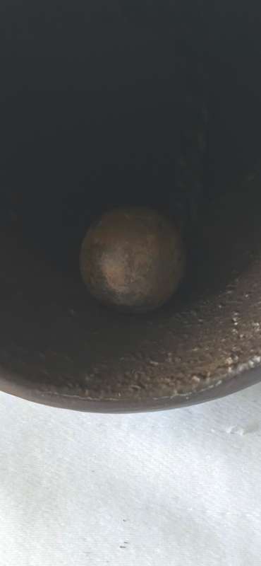 VINTAGE CAST IRON BROWN BIRD BELL(14CM TALL)