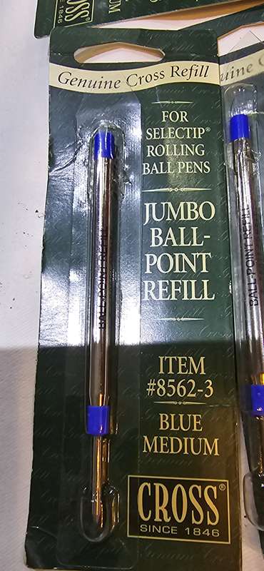 3 PIECE MEDIUM BLUE GENUINE CROSS REFILLS