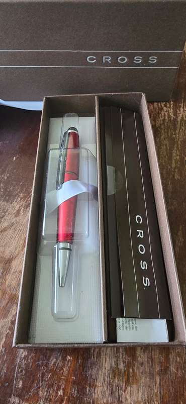 CROSS EDGE RED GEL ROLLER BALL PEN