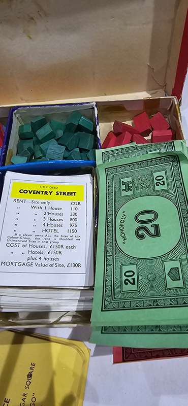 1930,s MONOPOLY (NO BOARD)