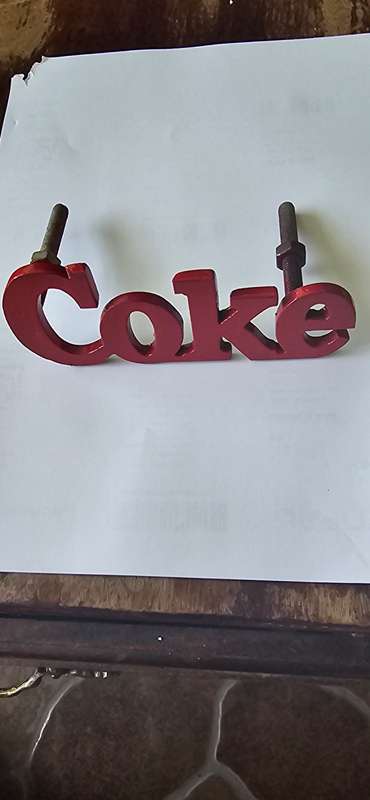 VINTAGE CAST IRON COKE SIGN