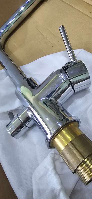 STAINLESS STEEL DUAL LEVER KITCHEN MIXER FAUCET