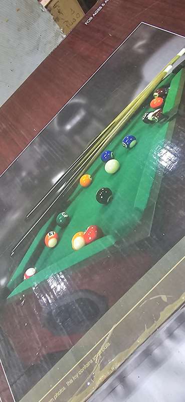 WESTMINSTER POOL TABLE TABLETOP BILLIARDS(PREMIER EDITION)UNUSED CONDITION-52 X 30 X 12CM