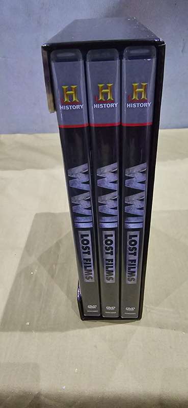 WW11 MEMORABILIA 3 DVD COLLECTION (UNUSED CONDITION)LOST FILMS(INCLUDES TYPED DOCUMENTS)SIGNED