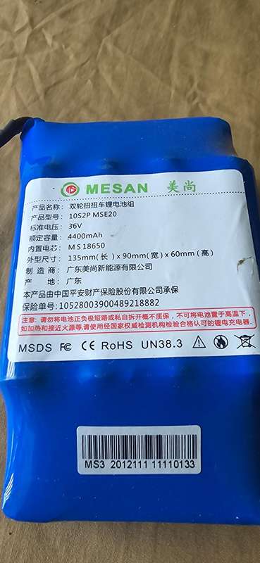 36V ELECTRONIC BATTERY