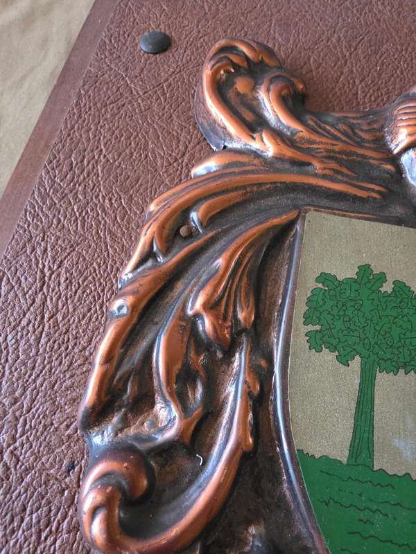 COPPER PLAQUE ON WOOD(CONRADIE)40 x 30cm