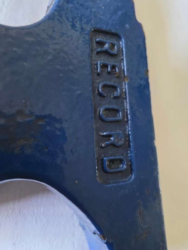 Vintage Korbruw Jewelers Blue Anvil (Made in England) - 12 x 6cm
