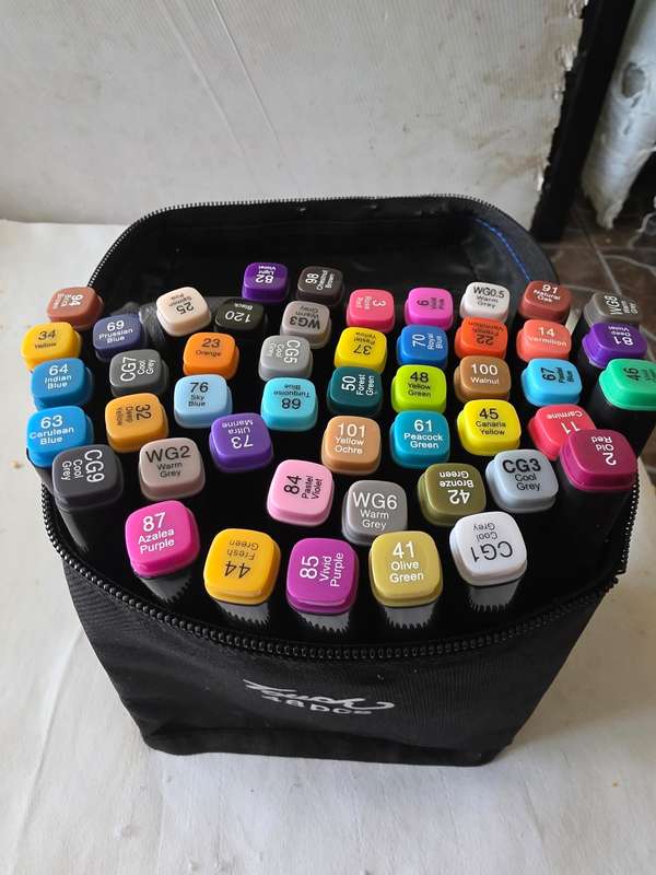 48 PIECE TWIN MARKER PENS(THICK AND THIN)