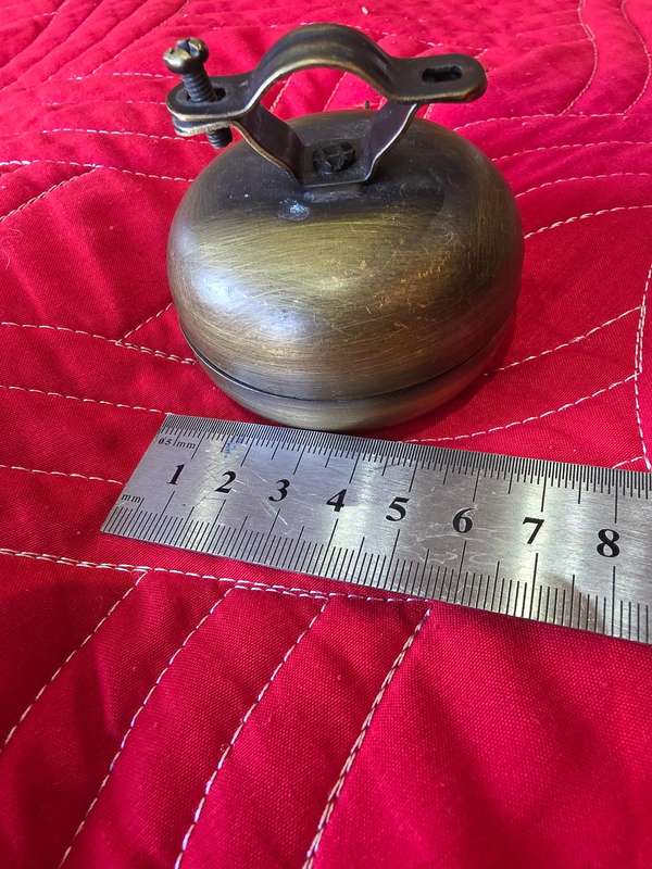 ANTIQUE VICTORIAN METAL SCOTCH AND SODA BELL