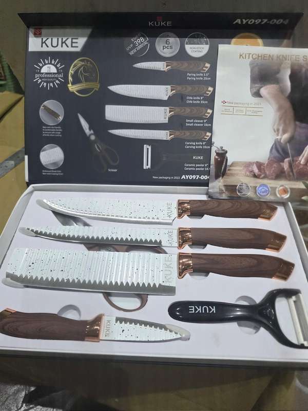 6 PIECE ORIGINAL KUKE CHEF KNIFE SET