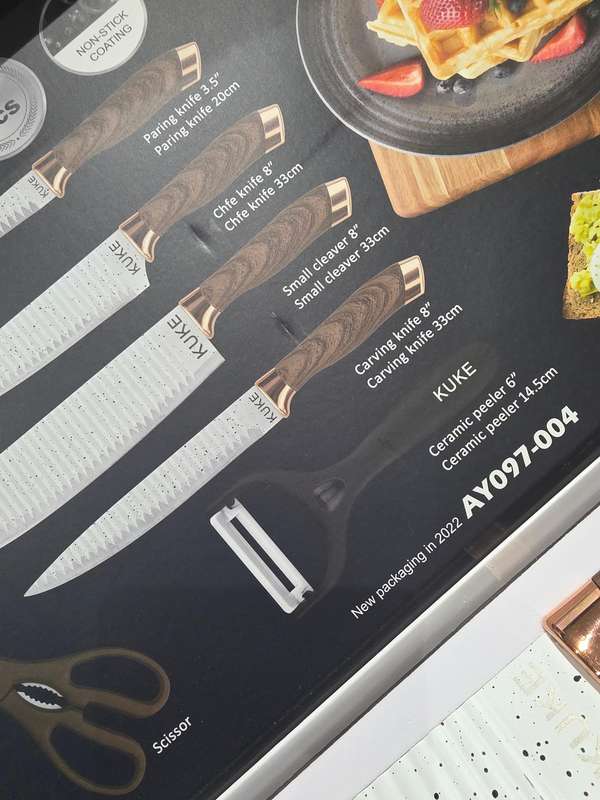 6 PIECE ORIGINAL KUKE CHEF KNIFE SET