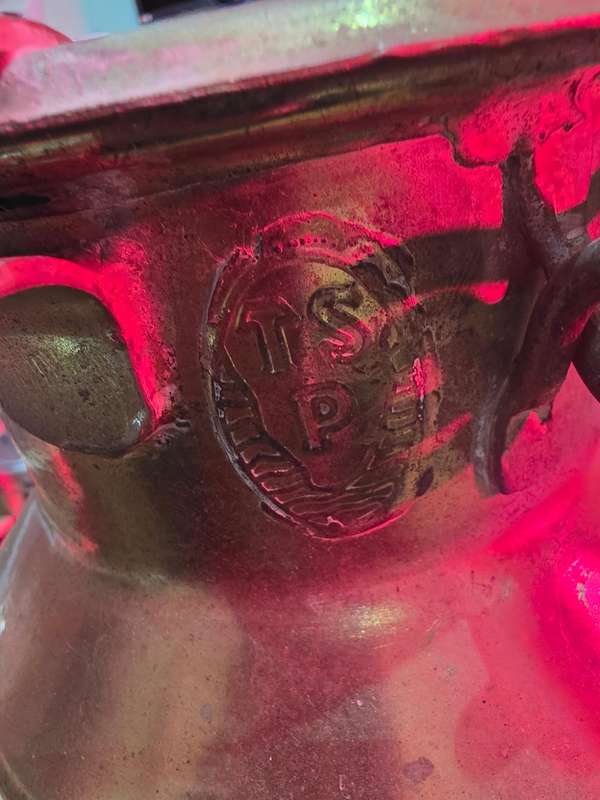 VINTAGE TSP BRASS MILK CAN(1 GAL.)