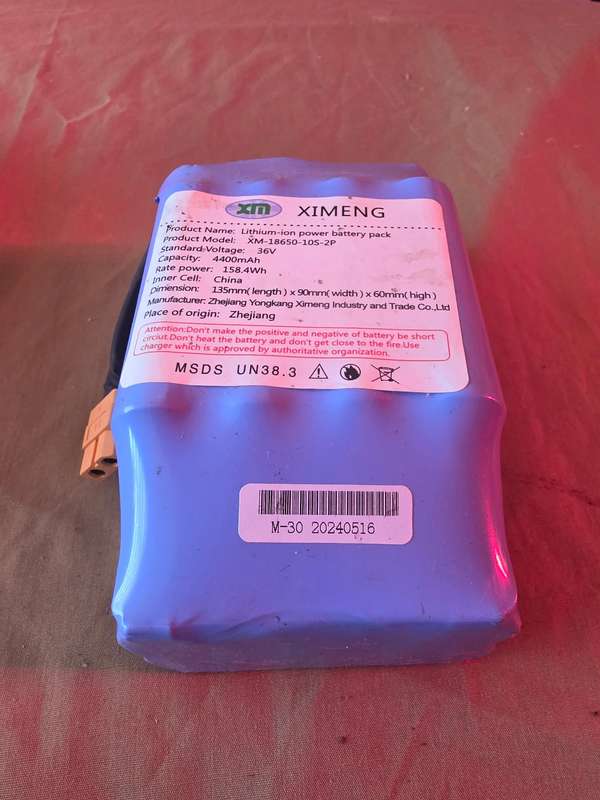 36V LITHIUM POWER BATTERY PACK