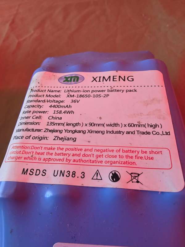 36V LITHIUM POWER BATTERY PACK