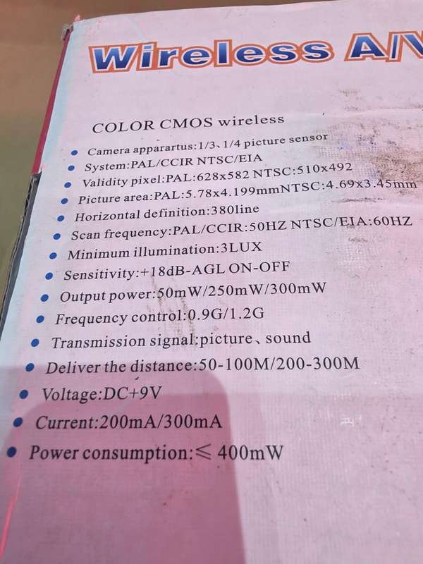 WIRELESS AV CAMERA SET