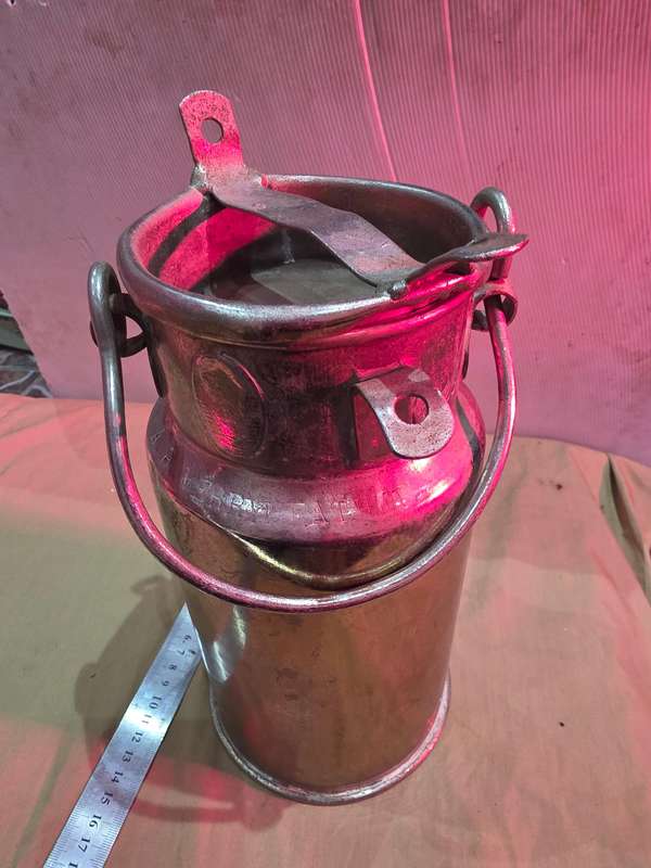 VINTAGE HEAVY METAL MILK CAN