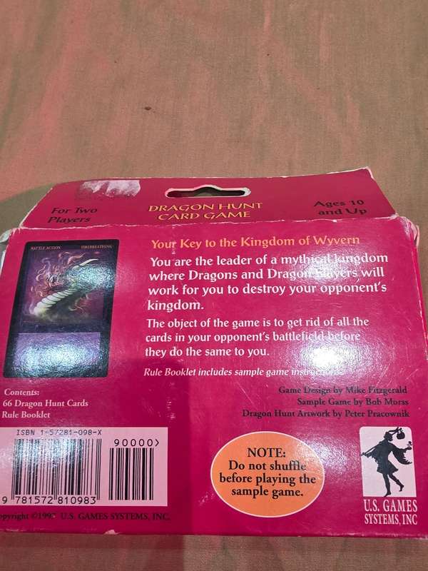 COMPLETE SET VINTAGE DRAGON HUNT  CARD GAME PLUS 15 FANTASY TDC BOOSTER CARDS