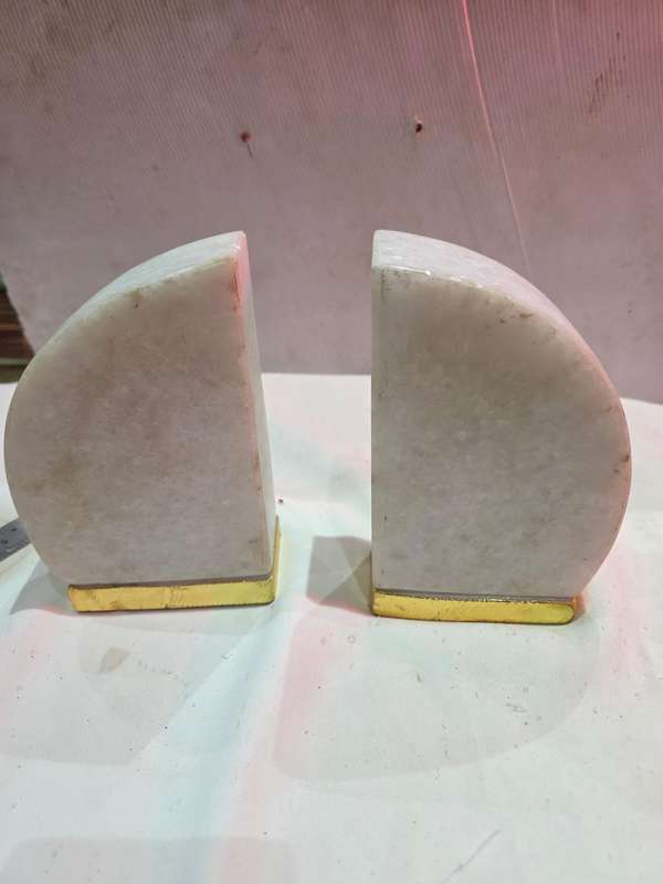 MARBLE BOOKENDS