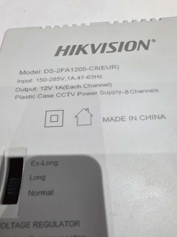 HIK VISION CCTV POWER SUPPLY(8 CHANNELS)