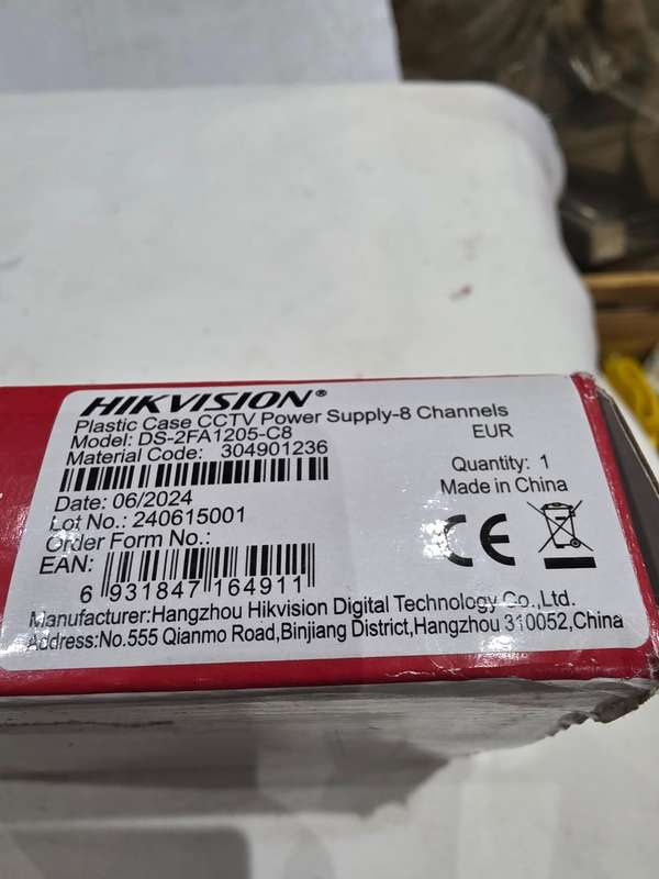 HIK VISION CCTV POWER SUPPLY(8 CHANNELS)