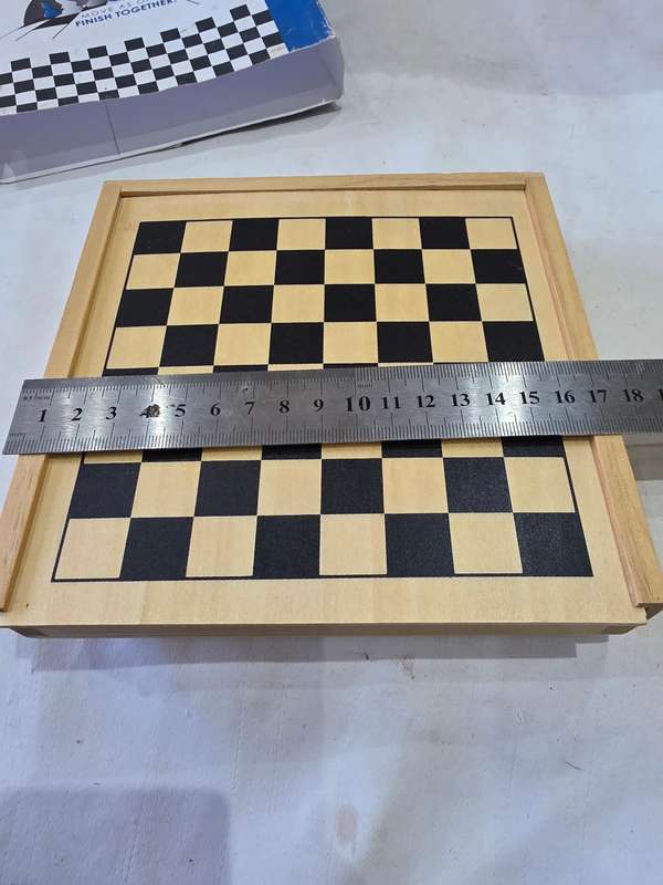 5 IN ONE SOLID WOODEN GAMES