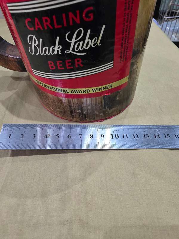 COLLECTORS BAMBOO BLACK LABEL LARGE BEER MUG