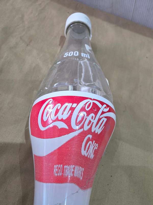 500ML BLOW UP COCA-COLA GLASS BOTTLE