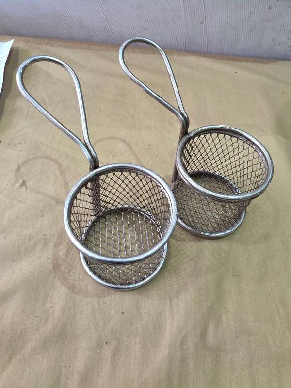 2 PIECE CHIP SERVER FRYER