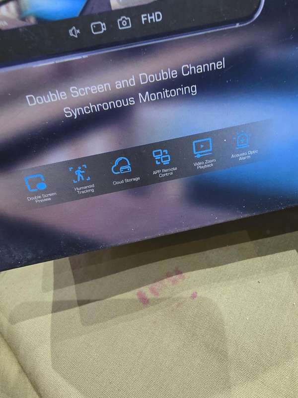 SMART WIFI DOME CAMERA (DOUBLE SCREEN AND DOUBLE CHANNEL)