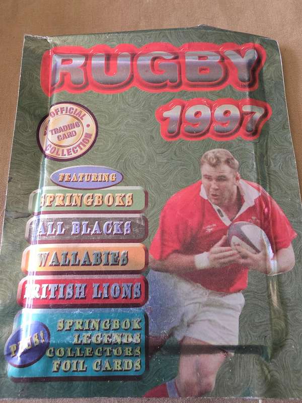 THE OFFICIAL RUGBY TRADING CARD COLLECTION(21 PACKS..6 CARDS PER PACK)