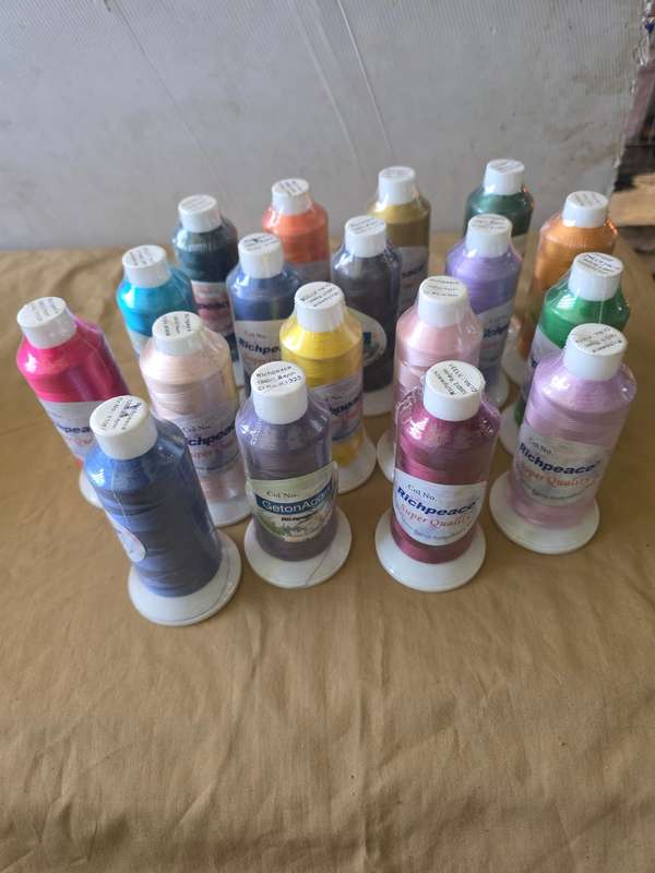 20 REELS OF RAYON MULTICOLOR EMBROIDERY THREAD