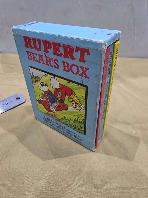 SET OF 3 RUPERT THE BEAR READING BOOKS