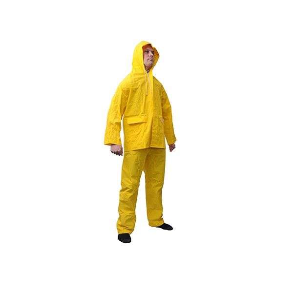 2 PIECE RUBBERIZED RAIN SUIT(LARGE)EXCELLENT QUALITY