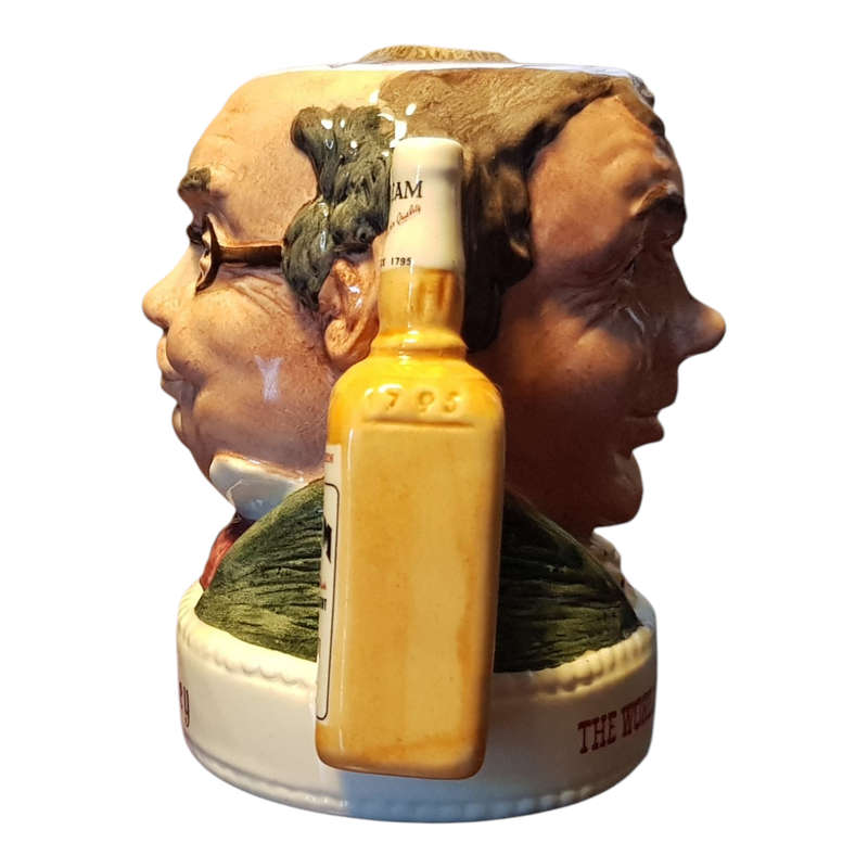 Royal Doulton Two-Sided Character Jug Mr. Pickwick & Sam Weller Pickwick Collection Jim Beam Bourbon