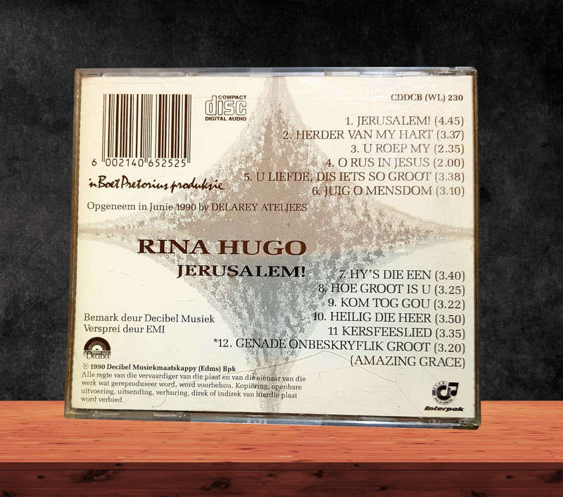 CD Rina Hugo Jerusalem! Afrikaans