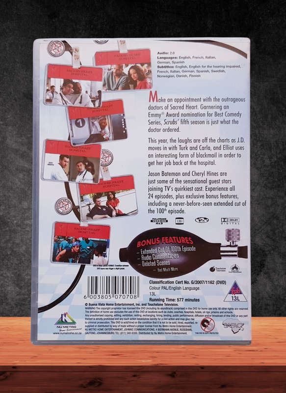 DVD Box Set Scrubs The Complete Fifth Season
