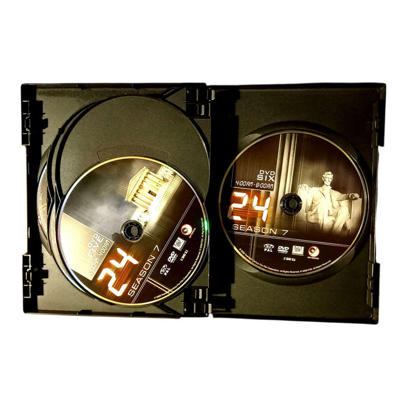 24: Season 7 Complete 6-Disc Box Set DVD Region 2 - Very Good Condition