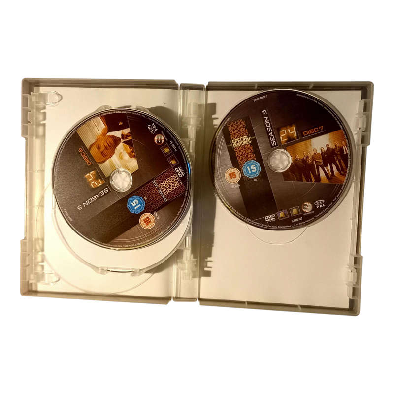 24 Season 5 6-Disc DVD Box Set Preloved Very Good Condition