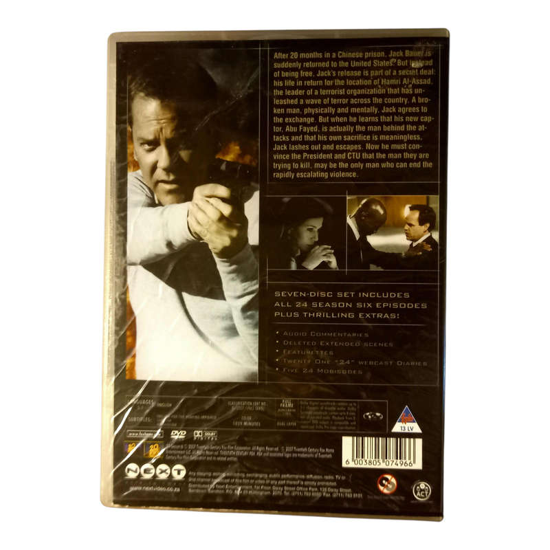 24 Season 6 6-Disc Complete Box Set DVD Region 2 - Very Good Condition