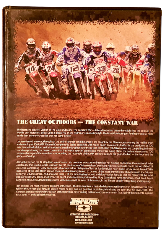 TGO The Great Outdoors The Constant War DVD - Motocross Documentary