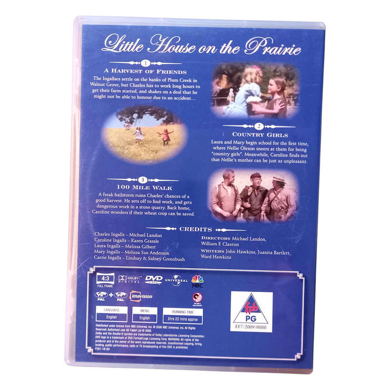 Little House on the Prairie  Episodes 1 to 3  DVD  Very Good Condition  Region 2